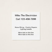 Geschäftskarten für einfache E-Mail-Logos (Rückseite)