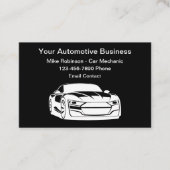Geschäftskarten für Fahrzeuge mit einfacher Automa Visitenkarte (Vorderseite)