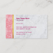 Geschäftskarten für Friseure Visitenkarte (Rückseite)