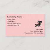 Geschäftskarten für Haustiere Visitenkarte (Rückseite)