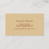 Geschäftskarten für Herbst-Farbblöcke Visitenkarte (Rückseite)