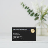 Geschäftskarten für klassische Krankenversicherung Visitenkarte (Stehend Vorderseite)
