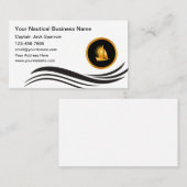 Geschäftskarten für klassische nautische Segelboot Visitenkarte (Vorne/Hinten)