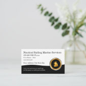 Geschäftskarten für klassische Schifffahrt Visitenkarte (Stehend Vorderseite)