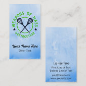 Geschäftskarten für Lacrosse-Waffen, die individue Visitenkarte (Vorne/Hinten)