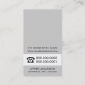 Geschäftskarten für Modellierungs- und Talentagent Visitenkarte (Rückseite)