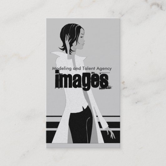 Geschäftskarten für Modellierungs- und Talentagent Visitenkarte (Vorderseite)