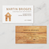 Geschäftskarten für moderne Bauten Visitenkarte (Vorne/Hinten)