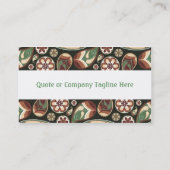 Geschäftskarten für Paisley & Floral Visitenkarte (Rückseite)