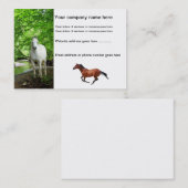 Geschäftskarten für Pferde Visitenkarte (Vorne/Hinten)