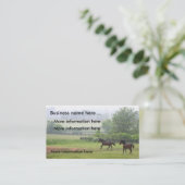 Geschäftskarten für Pferde Visitenkarte (Stehend Vorderseite)