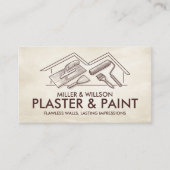 Geschäftskarten für Plastering und Malerei Visitenkarte (Vorderseite)
