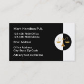 Geschäftskarten für Rechtsanwälte Visitenkarte (Vorderseite)