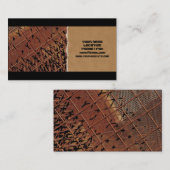 Geschäftskarten für rostetes Metall Visitenkarte (Vorne/Hinten)