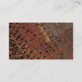 Geschäftskarten für rostetes Metall Visitenkarte (Rückseite)