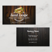 Geschäftskarten für Sandwiches Visitenkarte (Vorne/Hinten)