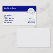 Geschäftskarten für Schiffe Visitenkarte (Vorne/Hinten)