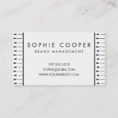 Geschäftskarten für Schwarz und Weiß-Pfeile Visitenkarte (Vorderseite)