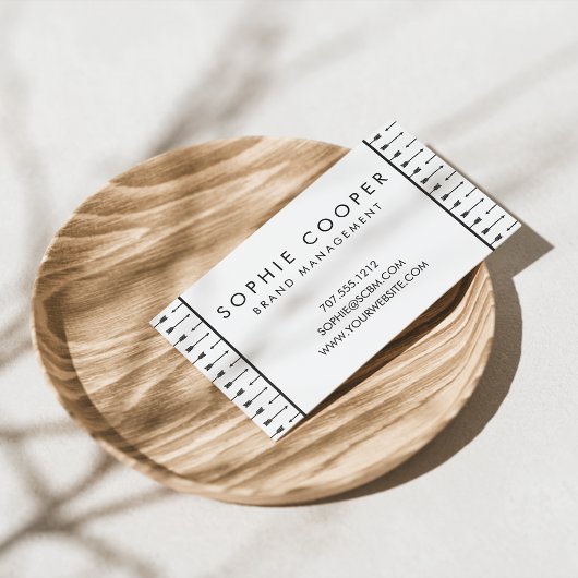 Geschäftskarten für Schwarz und Weiß-Pfeile Visitenkarte