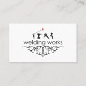 Geschäftskarten für Schweißarbeiten Visitenkarte (Rückseite)