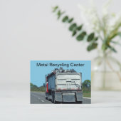 Geschäftskarten für Scrap Metal-Recycelnd Dienstle Visitenkarte (Stehend Vorderseite)