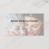 Geschäftskarten für Senior Geriatric Memory Facili Terminkarte (Vorderseite)
