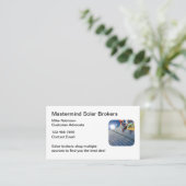 Geschäftskarten für Solaranlagen Visitenkarte (Stehend Vorderseite)