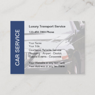 Geschäftskarten für Taxi-Car-Service Visitenkarte