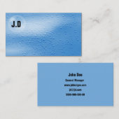 Geschäftskarten für Wasserblasen Visitenkarte (Vorne/Hinten)