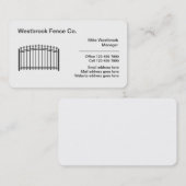 Geschäftskarten für Wohnungen und Kommerzielle Zel Visitenkarte (Vorne/Hinten)