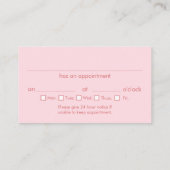 Geschäftskarten für Zahnpink Visitenkarte (Rückseite)