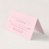 Geschäftskarten für Zahnpink Visitenkarten (Rückseite)