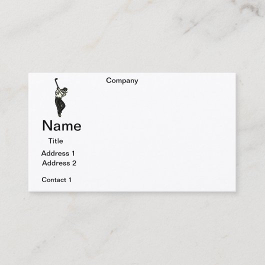 GESCHÄFTSKARTEN GOLF PRO DESIGN VISITENKARTE (Vorderseite)