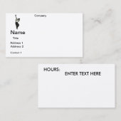 GESCHÄFTSKARTEN GOLF PRO DESIGN VISITENKARTE (Vorne/Hinten)