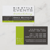 Geschäftskarten > große Art [Limon: Holzkohle] Visitenkarte (Vorne/Hinten)