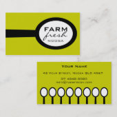 Geschäftskarten > großer Löffel [Limon: Schwarzes] Visitenkarte (Vorne/Hinten)