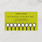 Geschäftskarten > großer Löffel [Limon: Schwarzes] Visitenkarte (Rückseite)