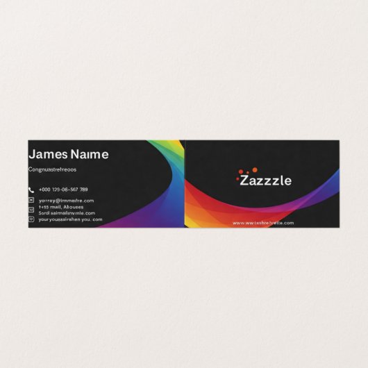 Geschäftskarten individuell visitenkarten (Außenseite Aufgefaltet)