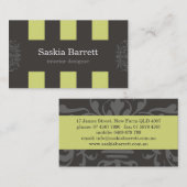 Geschäftskarten > Innenarchitektur [Limon] Visitenkarte (Vorne/Hinten)