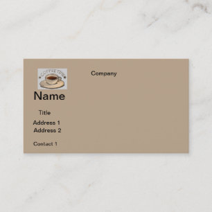 GESCHÄFTSKARTEN KAFFEE-DESIGN VISITENKARTE