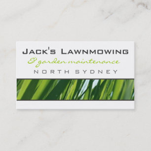 Geschäftskarten > lawnmowing [Limon: Holzkohle] Visitenkarte