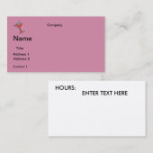 GESCHÄFTSKARTEN MARTINI DESIGN VISITENKARTE (Vorne/Hinten)