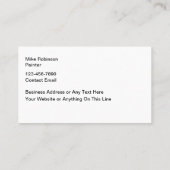 Geschäftskarten mit farbenfrohen Hausgemälden Visitenkarte (Rückseite)