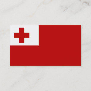 Geschäftskarten mit Flagge von Tonga Visitenkarte