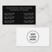 Geschäftskarten mit mehrplatzigen Logos Visitenkarte (Vorne/Hinten)
