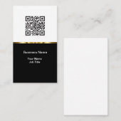 Geschäftskarten mit Minimalistischem QR-Code Visitenkarte (Vorne/Hinten)