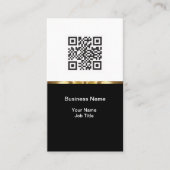 Geschäftskarten mit Minimalistischem QR-Code Visitenkarte (Vorderseite)