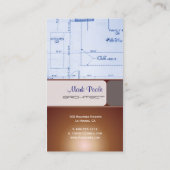 Geschäftskarten mit Trendy Architecture Visitenkarte (Rückseite)