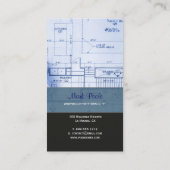 Geschäftskarten mit Trendy Architecture Visitenkarte (Rückseite)