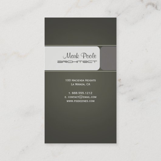 Geschäftskarten mit Trendy Architecture Visitenkarte (Rückseite)